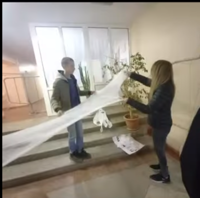 Учні створили яскраву фотозону до Hаlloween