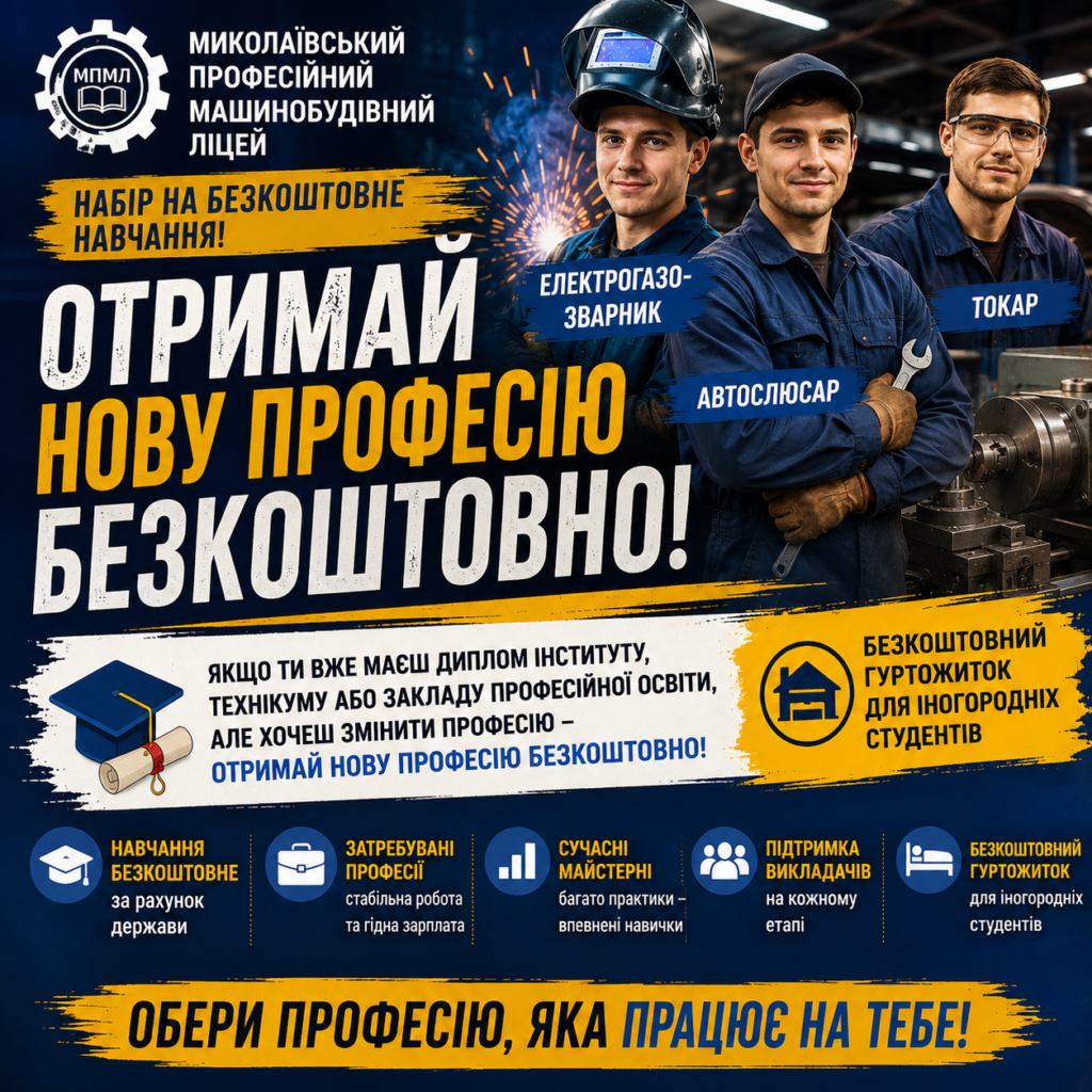 Отримай нову професію безкоштовно!
