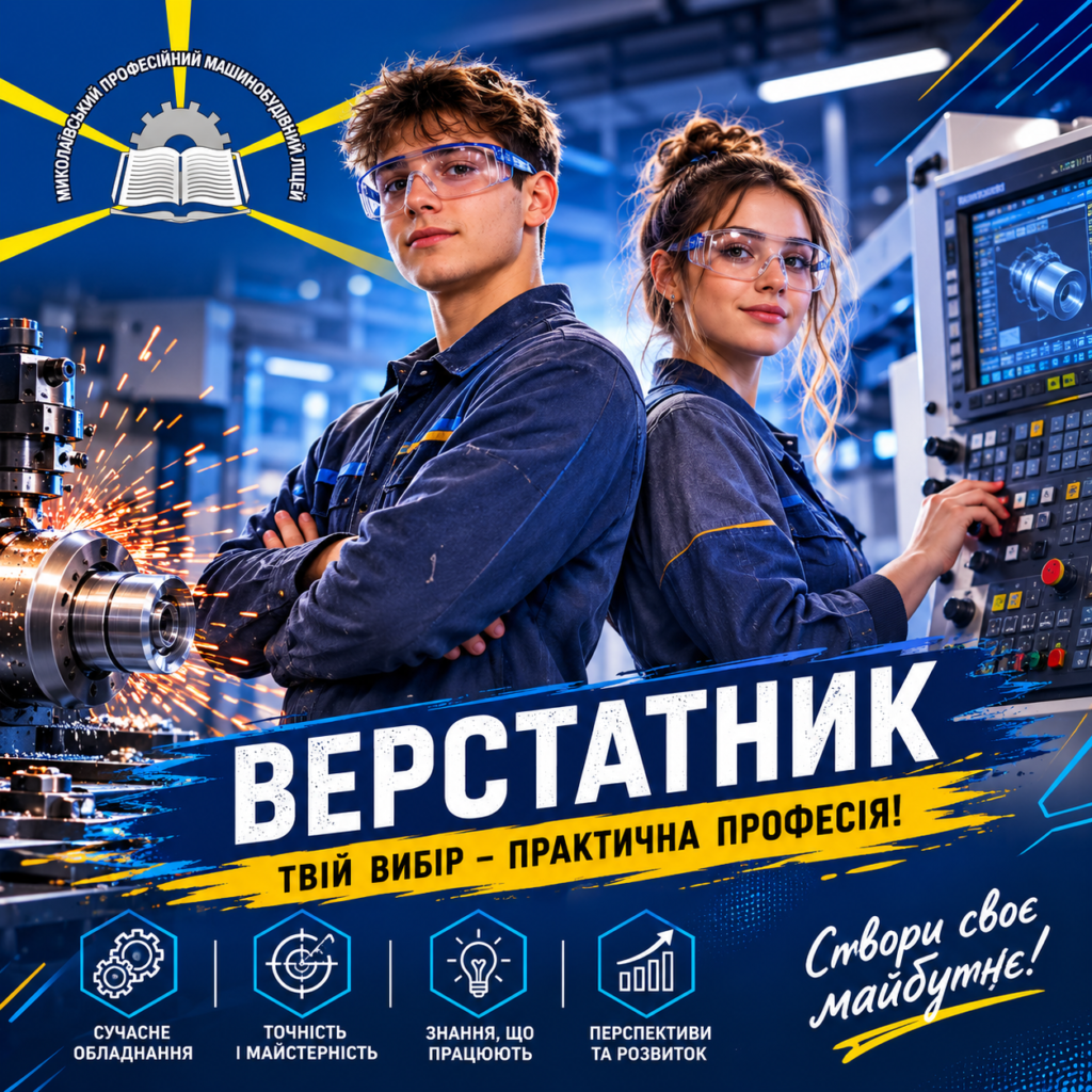 Навчання професії Верстатник - твій стартовий майданчик у світ точної інженерії!