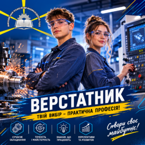 Навчання професії Верстатник - твій стартовий майданчик у світ точної інженерії!