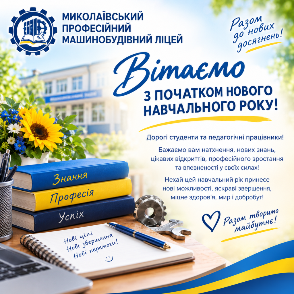 Вітаємо з початком нового навчального року!